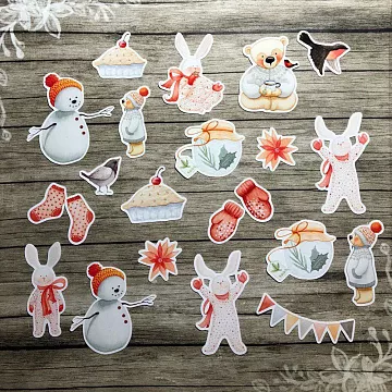 Набор высечек "Зима 8" (Бумажная мелодия)