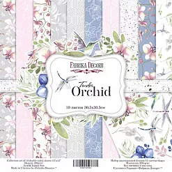 Набор бумаги 30х30 см "Tender orchid", 10 листов (Фабрика Декору)