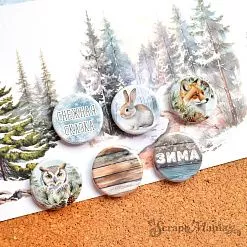 Набор фишек "Снежные сказки" (ScrapMania) Набор фишек "Снежные сказки" (ScrapMania)