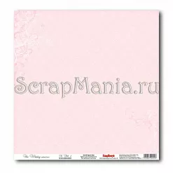 Бумага  с жемчужным эффектом "Розовый с белым" (ScrapBerry's)