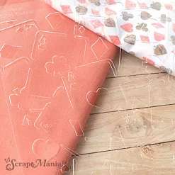 Трафарет 15х18 см "Алиса в сказке. Колода карт" (ScrapMania)