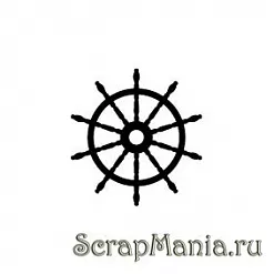 Штамп "Штурвал" контур (Скрапклуб) Штамп "Штурвал" контур (Скрапклуб)