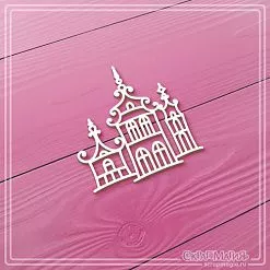 Чипборд "Старинные домики", 4,3х4,3 см (СкрапМагия)