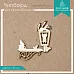 Украшение из чипборда "Уголок с фонарем" (ScrapКрым)