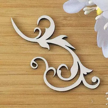 Чипборд "Завиток", 6х3 см (LeoMammy)