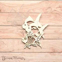 Чипборд "Морячок. Шейкер. Рыбка. Мини" (ScrapMania) Чипборд "Морячок. Шейкер. Рыбка. Мини" (ScrapMania)