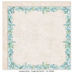 Набор бумаги 30х30 см "Forget me not", 6 листов (Lemon Craft) Набор бумаги 30х30 см "Forget me not", 6 листов (Lemon Craft)
