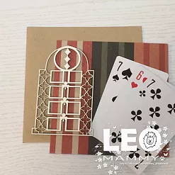 Чипборд "Алиса. Окно", 9х6 см (LeoMammy)