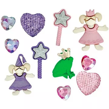 Набор пуговиц "Маленькие принцессы" (Dress It Up)