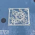 Чипборд "Шестеренки в рамке 2116", 7,7х8,6 см (Fantasy)