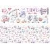 Лист с картинками 10х30 см "Любовь и мишки" (ScrapMania)