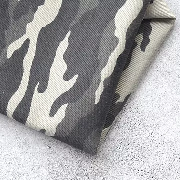 Отрез ткани 36х50 см "Камуфляж серый" (КМФ)