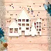 Чипборд "Новогодние традиции. Шейкер. Домики с елкой. Большие" (ScrapMania)