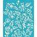 Трафарет "Розы с листьями", 14х16 см (CraftStory)