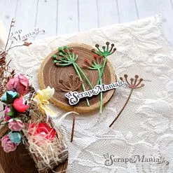 Нож "Длинные растения. Ветка с ягодками", 2,1х5,2 см (ScrapMania)