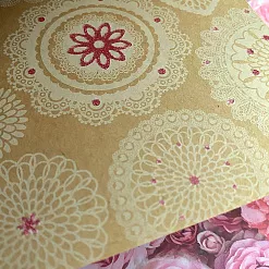 Набор картона с глиттером А4 "Крафт", 12 л (Folia)