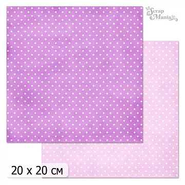 20х20 Бумага "Фономикс. Горошки. Дизайн 4" (ScrapMania)