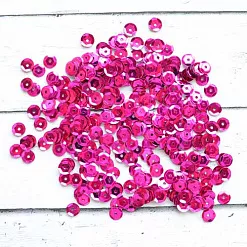 Набор круглых граненых пайеток "Фуксия"