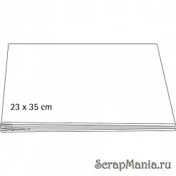 Уценка! Альбом "Белый" 23х35 см