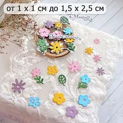 Нож "Полянка. Детские цветочки", 1,5х2,5 см (ScrapMania)