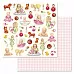 Набор бумаги 30,5х30,5 см "Кудряшка", 12 листов (ScrapMania)