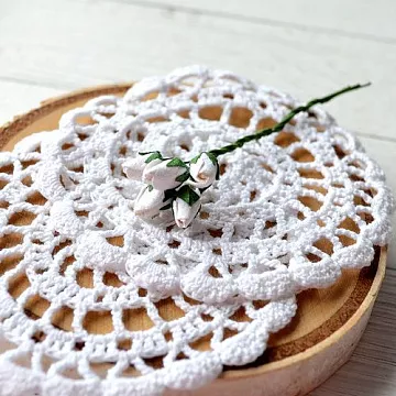 Букет закрытых роз "Белый", 5 шт (Craft)