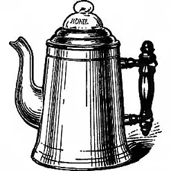Штамп "Кофейник для завтрака" (Скрапклуб)