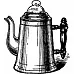 Штамп "Кофейник для завтрака" (Скрапклуб)