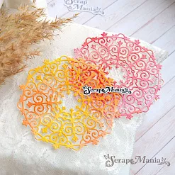 Нож "Салфетка. Мандала цветочные спирали", 10,2х10,2 см (ScrapMania)