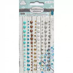 Набор полужемчужин и страз на клеевой основе "Зимняя прогулка" (Рукоделие)
