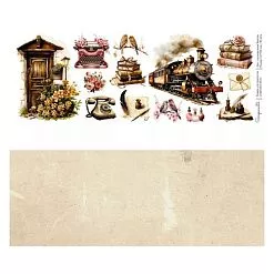 Бумага 11х30 см "Винтаж" (Scrapmama)