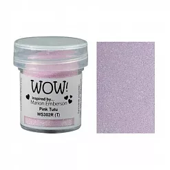 Пудра для эмбоссинга с глиттером "Pink Tutu. Розовая пачка" (WOW)