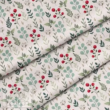 Отрез ткани 79х50 см "Хлопок в ягодах" (Cotton)