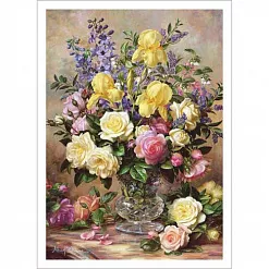 Тканевая карточка "Особый букет. Романтичный" (ScrapMania) Тканевая карточка "Особый букет. Романтичный" (ScrapMania)