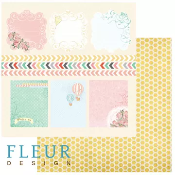 Бумага "Следуй за мечтой. Карточки" (Fleur-design)