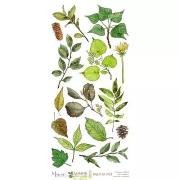 Бумага 15х30 см "Домик лесника. Картинки для вырезания 03" (Muscari)