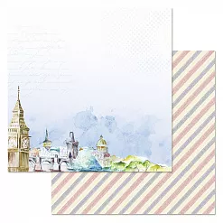 Набор бумаги 20х20 см "Путеводитель", 12 листов (ScrapMania)
