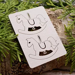 Чипборд "Подвески-лошадки", 4,5х3,7 см (LeoMammy) Чипборд "Подвески-лошадки", 4,5х3,7 см (LeoMammy)