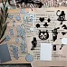 Нож "Алиса в Стране чудес", 6х4 см (Scrapfriend)