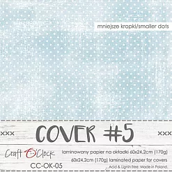 Обложка для альбома "Потертый горошек. Синий", 24х60 см (CraftO'clock) Обложка для альбома "Потертый горошек. Синий", 24х60 см (CraftO'clock)