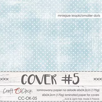 Обложка для альбома "Потертый горошек. Синий", 24х60 см (CraftO'clock)