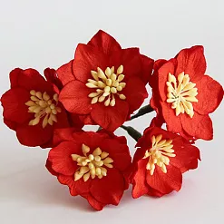 Букет крупных маков "Красный", 5 шт (Craft)