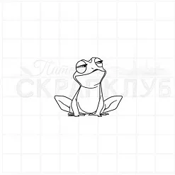 Штамп "Самовлюбленная лягушка", 3х3,5 см (Скрапклуб)