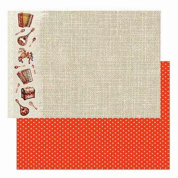 Бумага А4 "Русские традиции. Музыкальные инструменты" (Scrapmama)