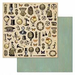 Набор бумаги 30,5х30,5 см "Вечные странники", 12 листов (ScrapMania)