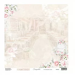 Бумага 30х30 см "Долго и счастливо. Лист 02" (Scrapodelie) Бумага 30х30 см "Долго и счастливо. Лист 02" (Scrapodelie)