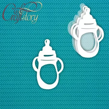 Украшение из чипборда "Шейкер. Бутылочка", большое (CraftStory)