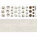 Лист с картинками 10х30 см "Новогодние традиции. Хлопок" (ScrapMania)
