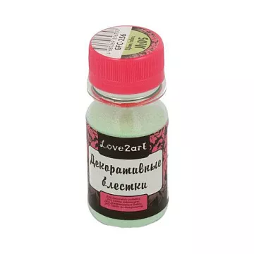 Наполнитель для шейкера "Блестки. Зеленый перламутр 05", 20 гр (Love2art)