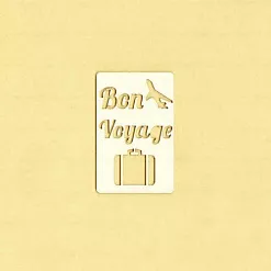 Украшение из чипборда "Бирочка. Bon voyage" (Salvadorica)